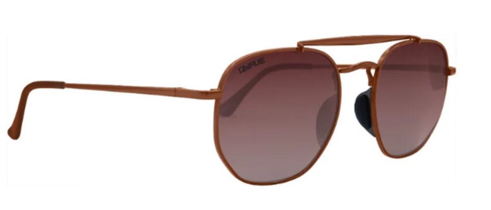 Slim Rose Gold Metal Aviator Geometric Frame Plum Gradient Unisex Sunglasses New